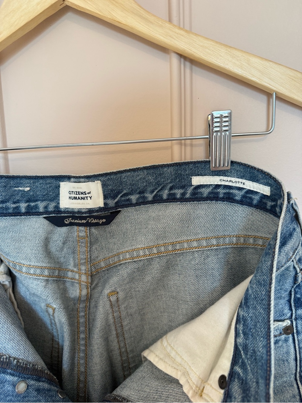 Citizens Of Humanity Light Blue Straight Leg Jeans - Picture 7 of 12